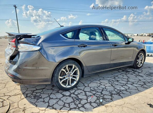 3FA6P0LU3HR181228 2017 FORD FUSION Серый Задняя правая четверть