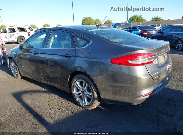 3FA6P0LU3JR285353 2018 FORD FUSION HYBRID Серый Задняя левая четверть