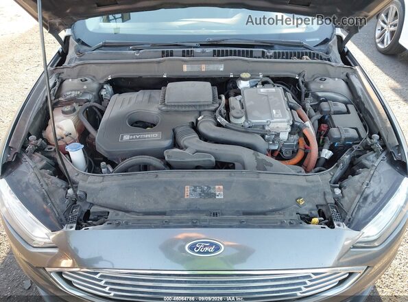 3FA6P0LU3JR285353 2018 FORD FUSION HYBRID Серый Вид сзади