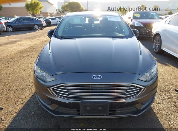 3FA6P0LU3JR285353 2018 FORD FUSION HYBRID Серый Вид задней части салона