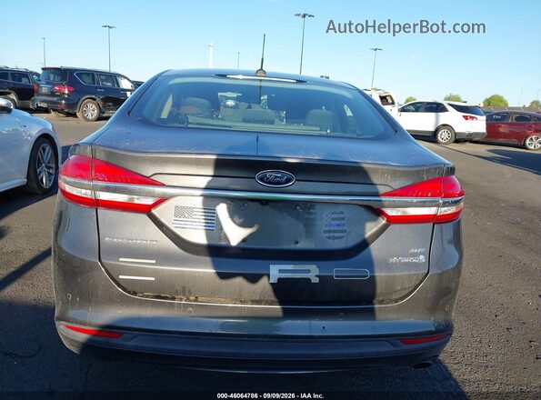 3FA6P0LU3JR285353 2018 FORD FUSION HYBRID Серый 
