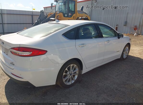 3FA6P0LU3KR274385 2019 FORD FUSION HYBRID White Հետևի աջ