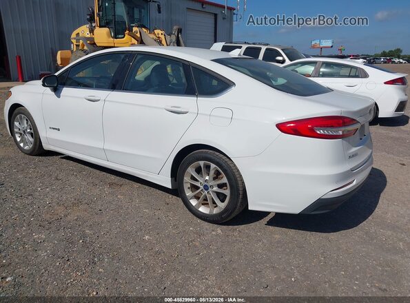 3FA6P0LU3KR274385 2019 FORD FUSION HYBRID White Հետևի ձախ