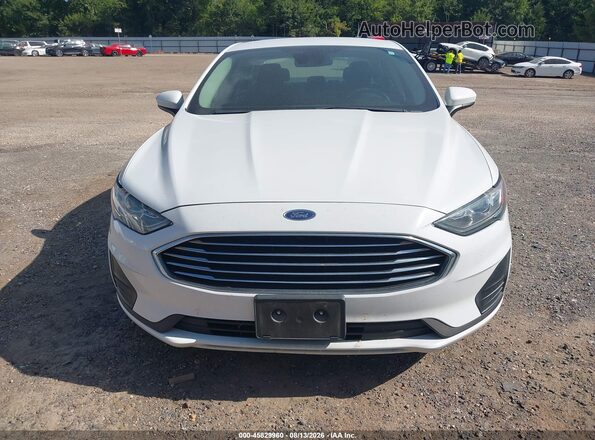 3FA6P0LU3KR274385 2019 FORD FUSION HYBRID White 