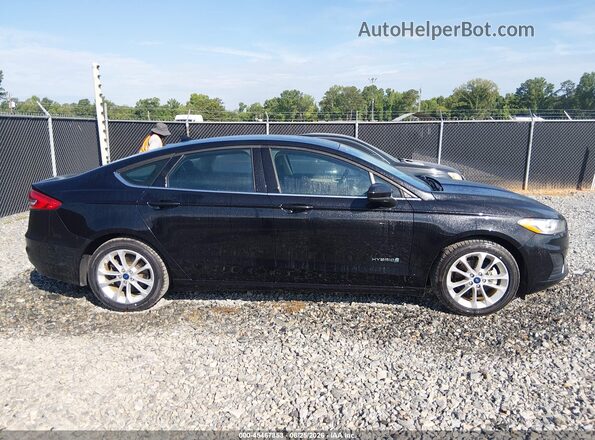 3FA6P0LU4KR258728 2019 FORD FUSION HYBRID Black Widok wnętrza z tyłu