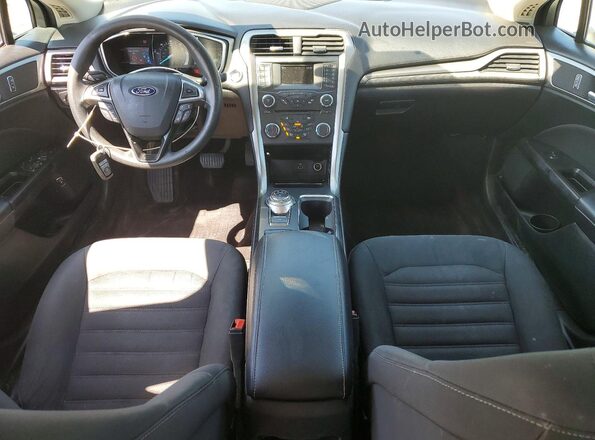 3FA6P0LU5HR238268 2017 FORD FUSION White Вид панелі приладів