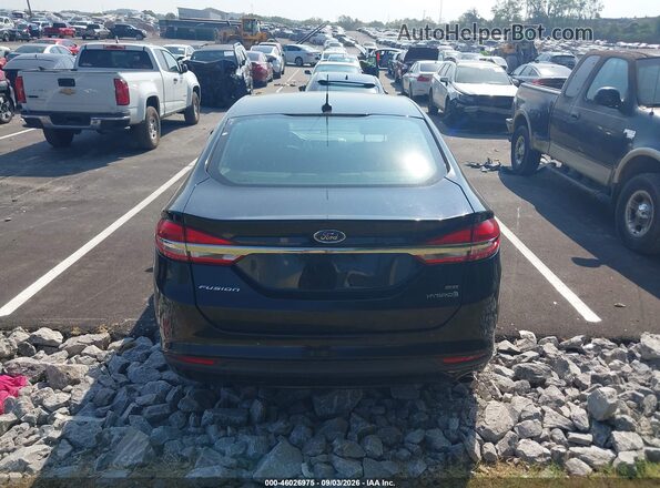 3FA6P0LU5JR231150 2018 FORD FUSION HYBRID Black 