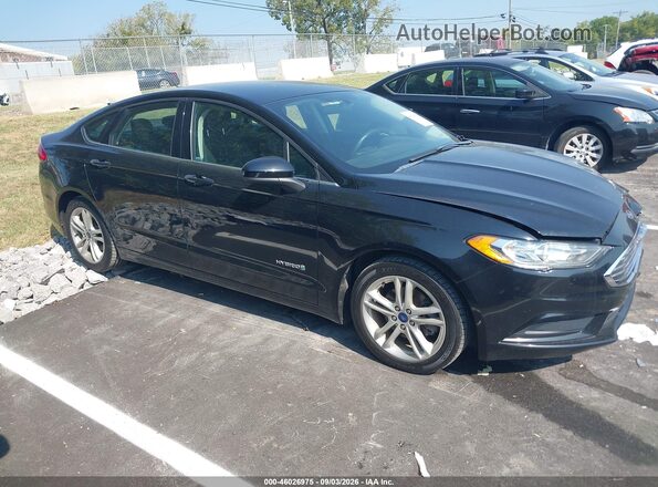 3FA6P0LU5JR231150 2018 FORD FUSION HYBRID Black Rear interior view