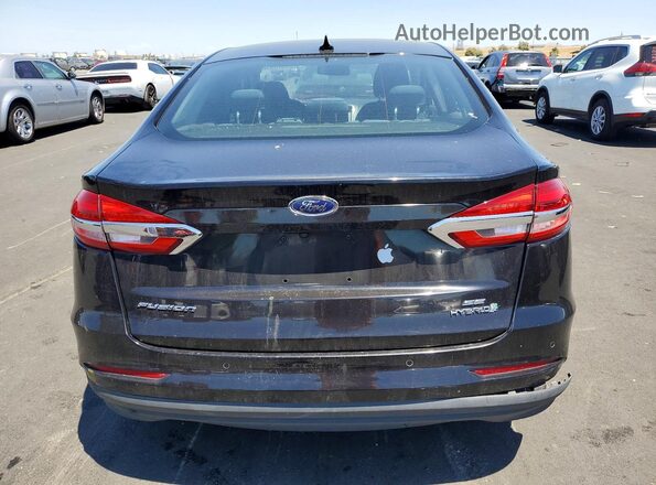 3FA6P0LU5KR175258 2019 FORD FUSION Черный Вид сзади