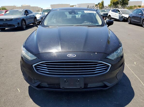 3FA6P0LU5KR175258 2019 FORD FUSION Черный Вид спереди