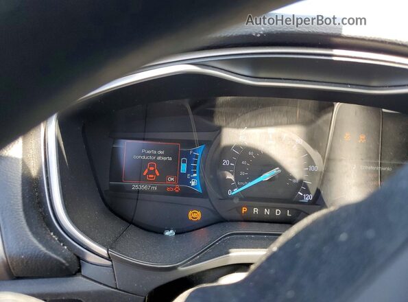 3FA6P0LU5KR175258 2019 FORD FUSION Черный Вид щитка приборов