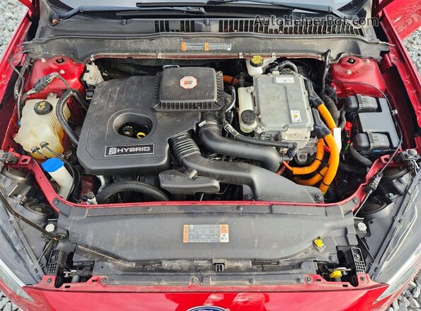 3FA6P0LU5LR163323 2020 FORD FUSION Red Вид задньої частини салону