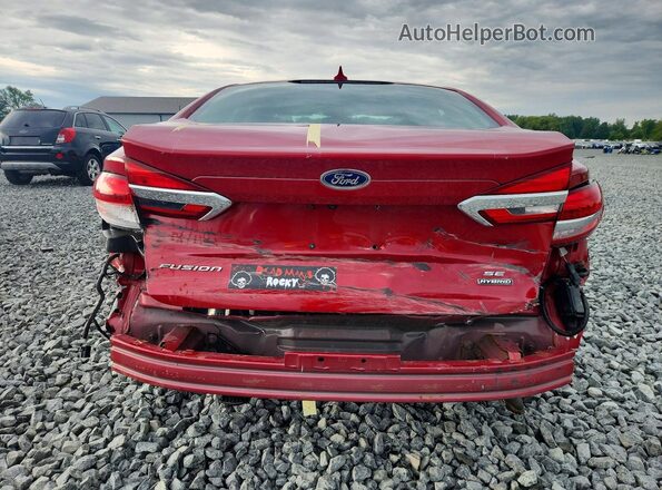 3FA6P0LU5LR163323 2020 FORD FUSION Red Вид ззаду