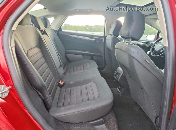 3FA6P0LU5LR163323 2020 FORD FUSION Red Вид задніх сидінь
