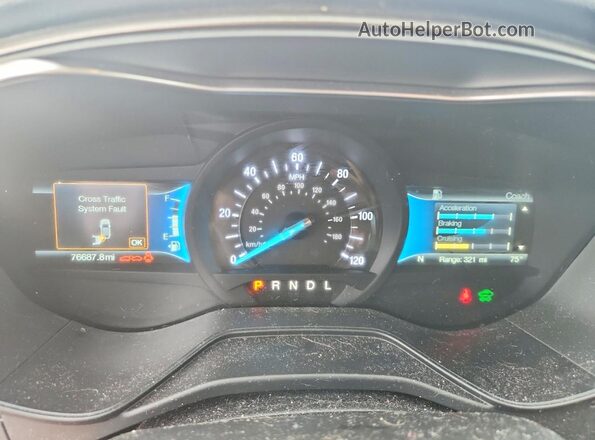 3FA6P0LU5LR163323 2020 FORD FUSION Red Вид щитка приладів