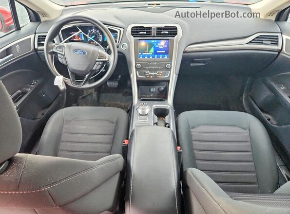 3FA6P0LU5LR163323 2020 FORD FUSION Red Вид панелі приладів