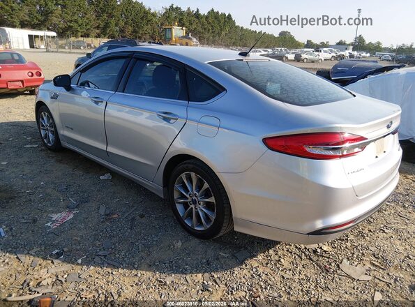 3FA6P0LU6HR336578 2017 FORD FUSION HYBRID Silver Trasero izquierdo