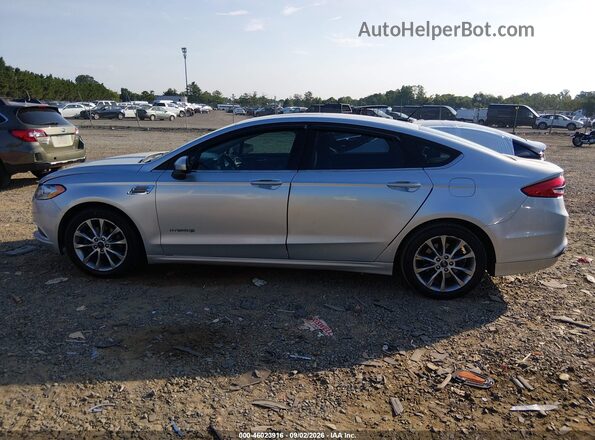 3FA6P0LU6HR336578 2017 FORD FUSION HYBRID Silver Vista interior de 360 grados