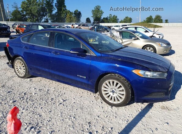3FA6P0LU7GR123833 2016 FORD FUSION Blue წინა მარჯვენა