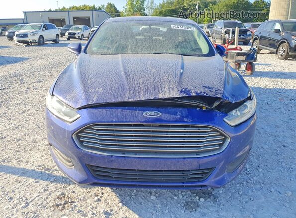 3FA6P0LU7GR123833 2016 FORD FUSION Blue წინა ხედი