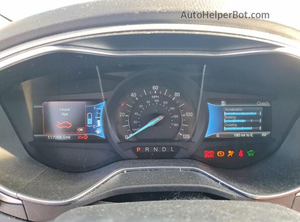 3FA6P0LU7GR123833 2016 FORD FUSION Blue ხელსაწყოთა პანელის ხედი