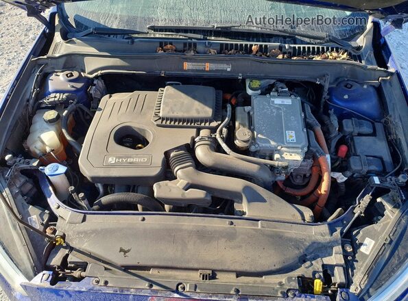 3FA6P0LU7GR123833 2016 FORD FUSION Blue უკანა სალონის ხედი