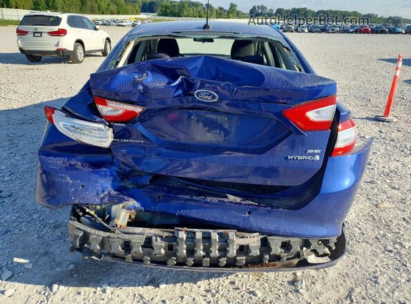 3FA6P0LU7GR123833 2016 FORD FUSION Blue უკანა ხედი