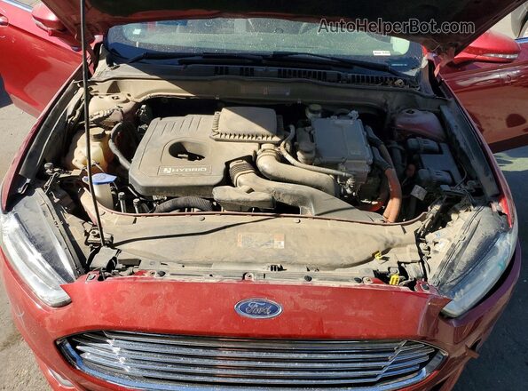 3FA6P0LU7GR145671 2016 FORD FUSION Red Widok wnętrza z tyłu