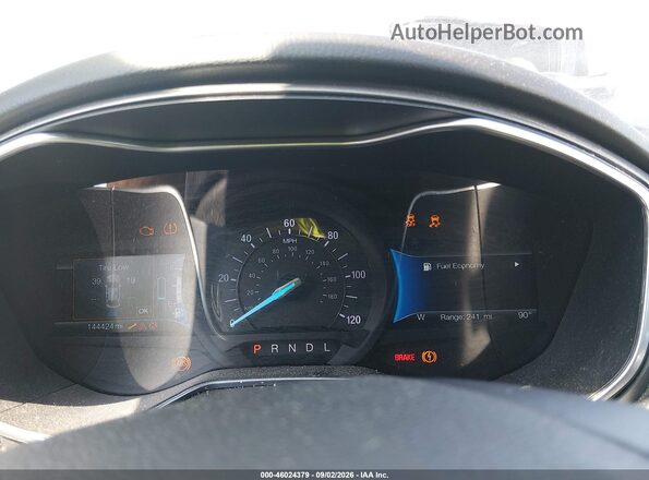 3FA6P0LU7JR268975 2018 FORD FUSION HYBRID Blue Rear seats view