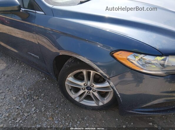 3FA6P0LU7JR268975 2018 FORD FUSION HYBRID Blue 