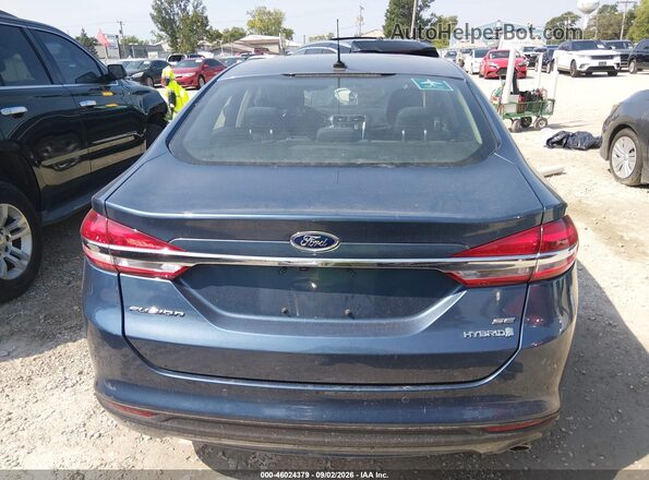 3FA6P0LU7JR268975 2018 FORD FUSION HYBRID Blue 