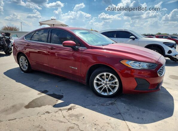 3FA6P0LU7KR210432 2019 FORD FUSION Red წინა მარჯვენა