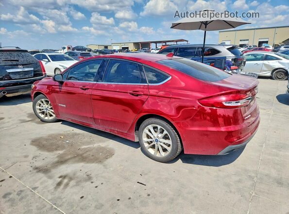 3FA6P0LU7KR210432 2019 FORD FUSION Red უკანა მარცხენა
