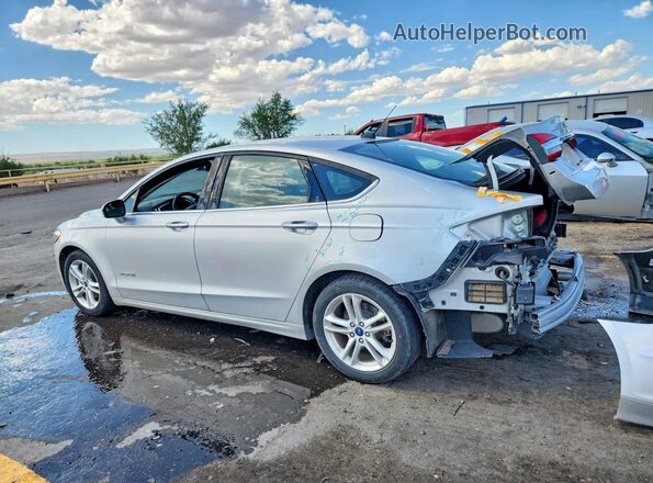 3FA6P0LU9JR182549 2018 FORD FUSION Silver Trasero izquierdo