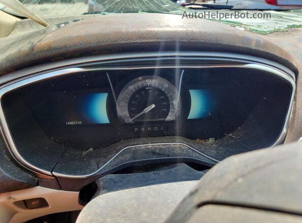 3FA6P0LUXJR117354 2018 FORD FUSION White Widok zestawu wskaźników