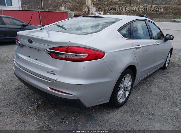 3FA6P0LUXKR274657 2019 FORD FUSION HYBRID Silver Tył prawy