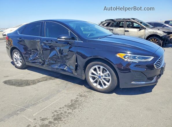 3FA6P0MU7LR139345 2020 FORD FUSION Black Przód prawy