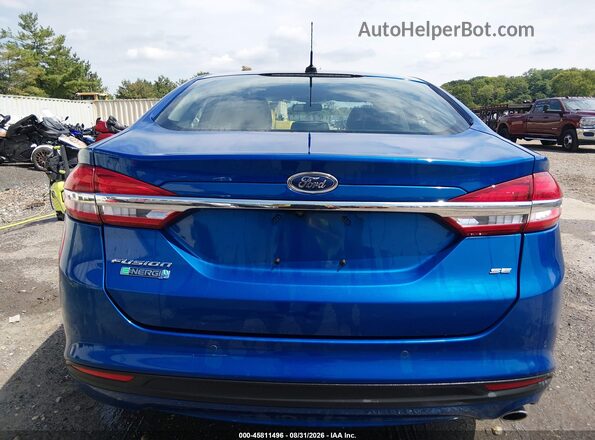 3FA6P0PU5JR273621 2018 FORD FUSION ENERGI Blue 