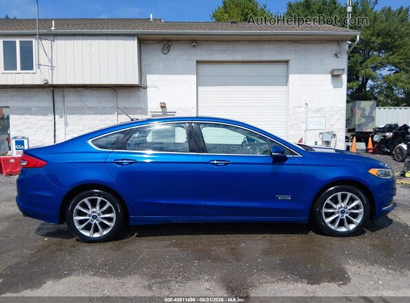 3FA6P0PU5JR273621 2018 FORD FUSION ENERGI Blue Սալոնի հետևի տեսք