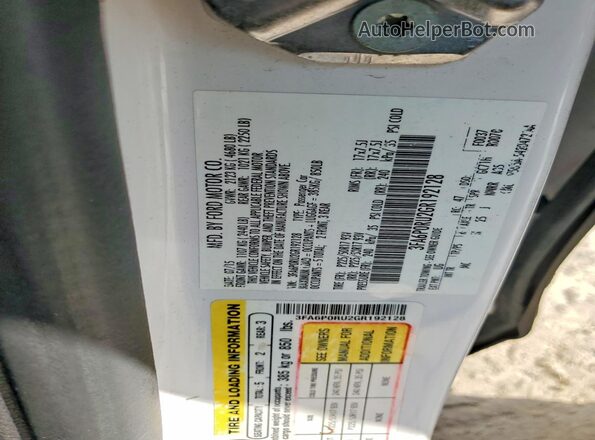 3FA6P0RU2GR192128 2016 FORD FUSION White Vista del compartimento del motor
