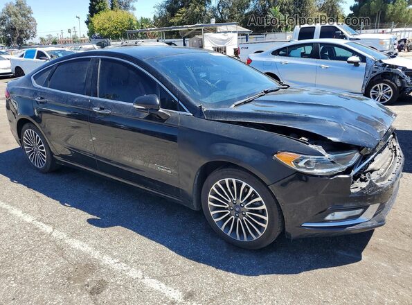 3FA6P0SU2JR110416 2018 FORD FUSION Black Առջևի աջ