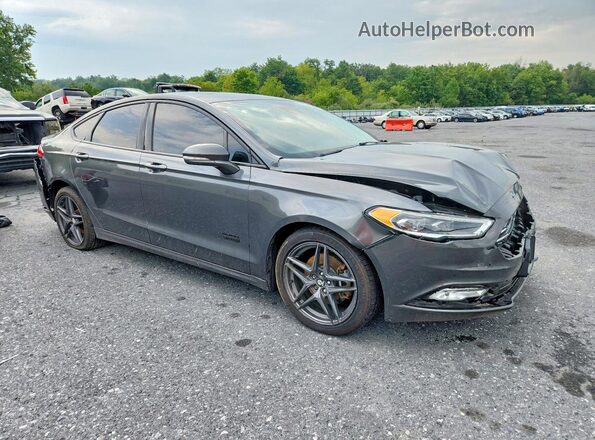 3FA6P0SU6HR208357 2017 FORD FUSION Gray Front right