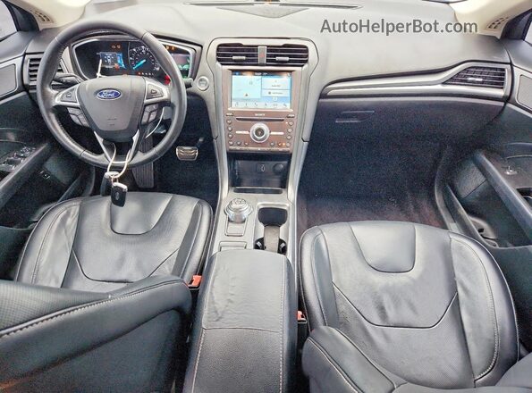 3FA6P0SU6HR208357 2017 FORD FUSION Gray Dashboard view