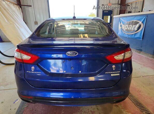 3FA6P0T90GR335940 2016 FORD FUSION Blue Vista trasera