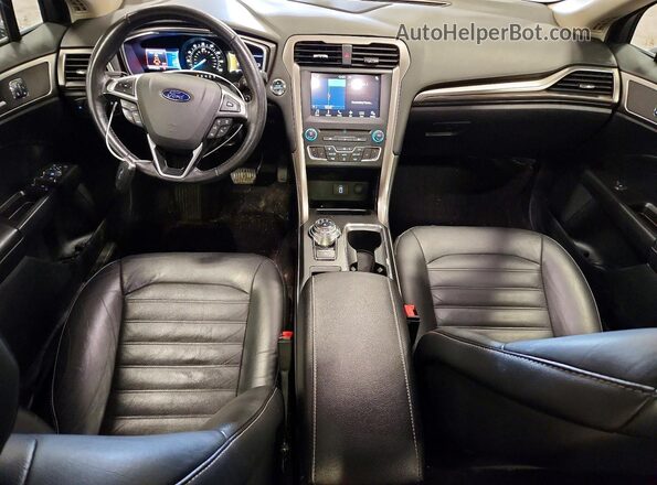 3FA6P0T91HR100884 2017 FORD FUSION Black წინა პანელის ხედი