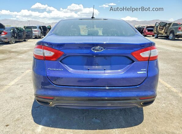 3FA6P0T93GR341487 2016 FORD FUSION Blue Հետևի տեսք