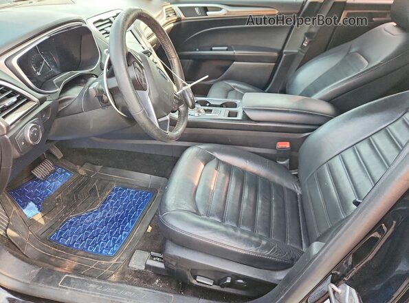 3FA6P0T94JR106281 2018 FORD FUSION Black Front interior view