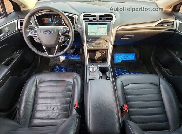 3FA6P0T94JR106281 2018 FORD FUSION Black Dashboard view