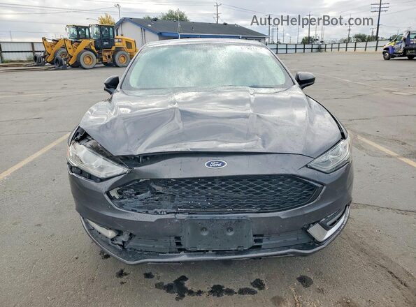 3FA6P0T96JR126029 2018 FORD FUSION Charcoal Vista frontal