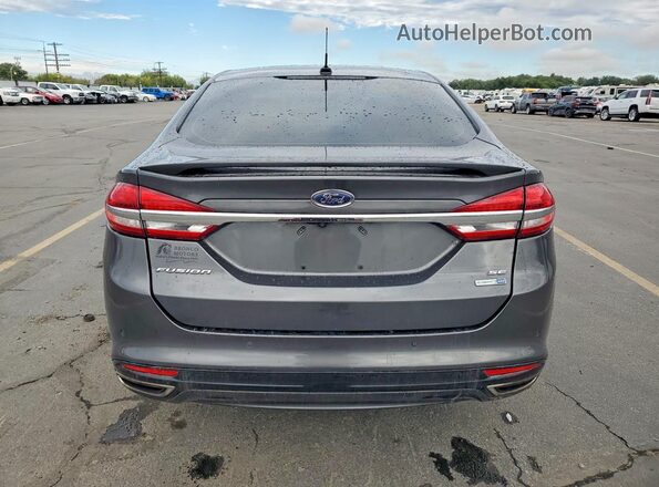 3FA6P0T96JR126029 2018 FORD FUSION Charcoal Vista trasera